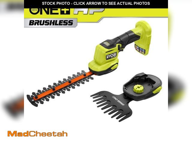 Lot 74-14182576 - RYOBI ONE+ HP 18V Compact Brushless Shear Shrubber (Tool Only) - UNUSED