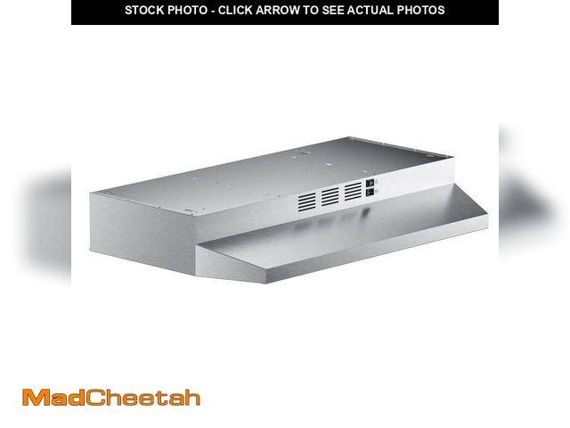 Lot 74-14317099 - VIKIO 30 in. 300 CFM Ductless Convertible Under Cabinet Range Hood in Stainless Steel with LED Light...