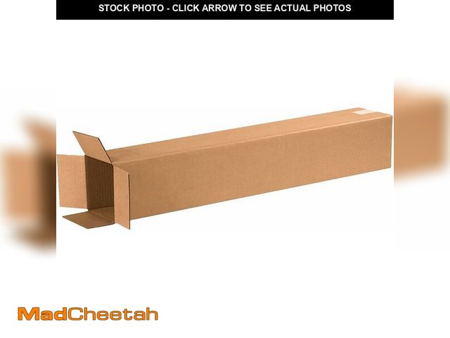 Lot 74-14581699 - BOX USA Shipping Boxes Tall 6"L x 6"W x 36"H 25-Pack - Corrugated Cardboard Box for Moving, Mailing,...
