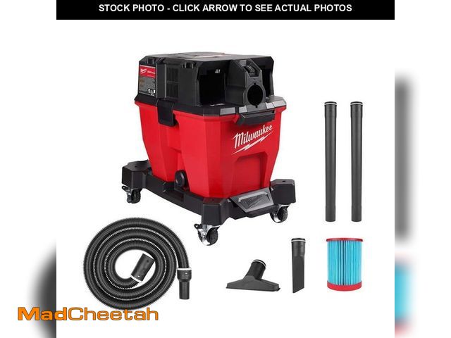 Lot 74-12797043 - (MISSING BATTERIES,CHARGER) Milwaukee M18 FUEL 9 Gal. Cordless DUAL-BATTERY Wet/Dry Shop Vacuum with...