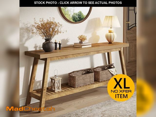 Lot 74-12894694 - Tribesigns 70.86-Inch Console Table for Entyrway, Farmhouse 2-Tier Entry Entrance Table, Narrow Long...