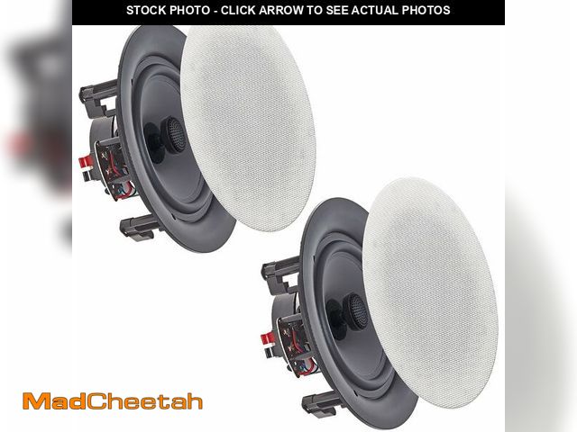Lot 74-14318902 - Vaiyer Set of 2 Frameless 5.25 Inch 350 Watts (Per Pair) Ceiling Speaker Home Theater System, Flush ...