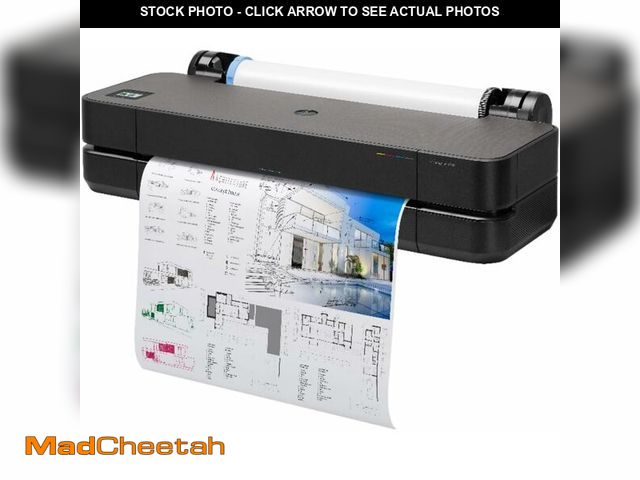 Lot 74-14291291 - HP DesignJet T210 Large Format 24-inch Plotter Printer, for Easy CAD &amp; Poster Prints (8AG32D) - ...