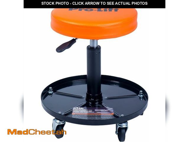 Lot 74-13697685 - Pro-Lift PL9300H Pneumatic Chair with 300 lbs Capacity â Black/Orange - UNUSED