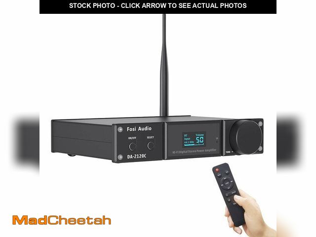 Lot 74-12841430 - Fosi Audio DA2120C 240W Bluetooth 5.0 Stereo Audio Hi-Fi DAC Amplifier Support aptX 24Bit-192kHz 2.1...