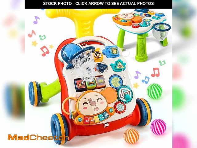 Lot 74-14153944 - TOY Life 3 in 1 Baby Push Walker and Activity Center, Sit to Stand Walker for Babies 6-12 Months, Ba...