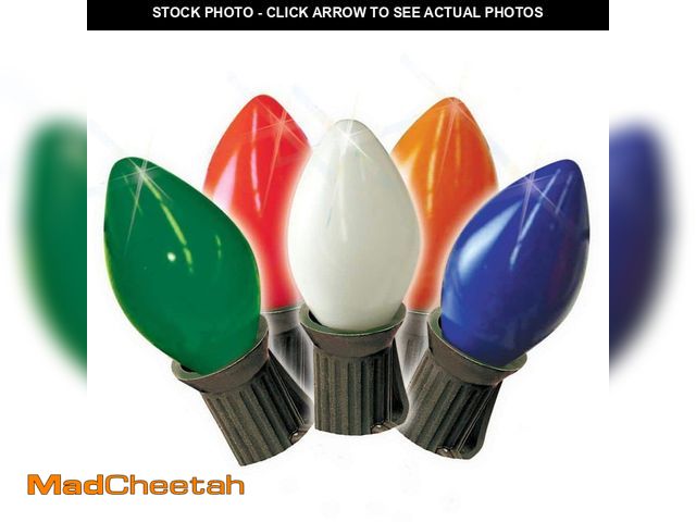 Lot 74-13797535 - Brite Star 25 ft. 25-Count Multi Christmas C9 Incandescent String Lights - UNUSED