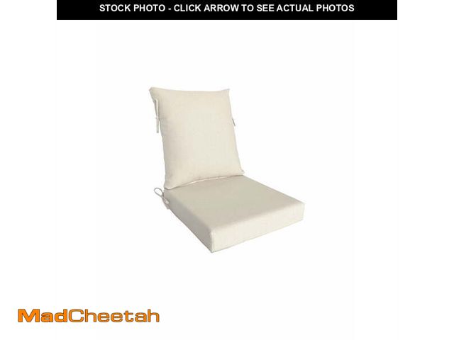 Lot 74-12857584 - Better Homes &amp; Gardens 20" x 22" Premium Beige Outdoor Dining Chair Cushion - UNUSED