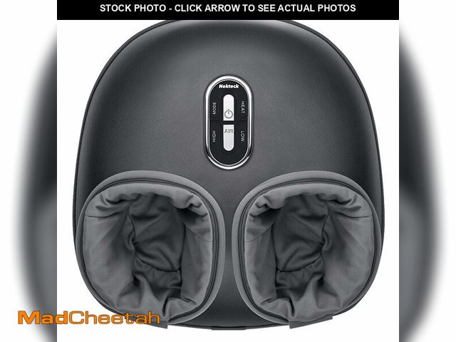 Lot 74-12715264 - Nekteck Shiatsu Foot Massager with Heat, FSA Eligible Deep Kneading Therapy Air Compression, HSA Fee...