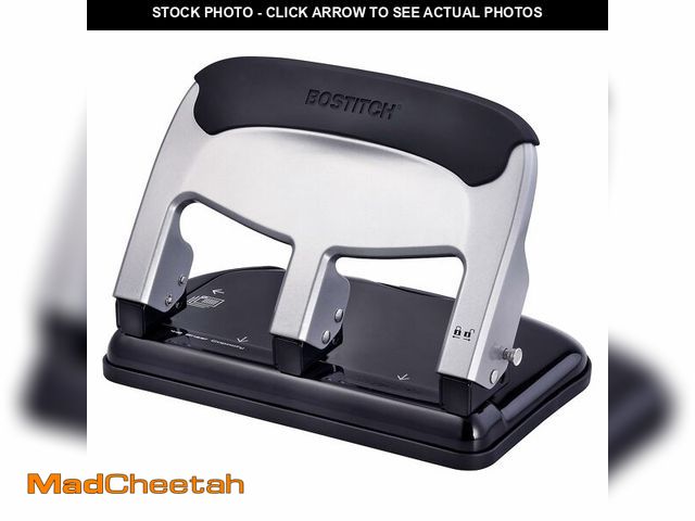 Lot 74-13712935 - Bostitch Office EZ Squeeze Heavy Duty 3 Hole Punch, 40-Sheet Capacity, Use Less Force, Perfect for H...