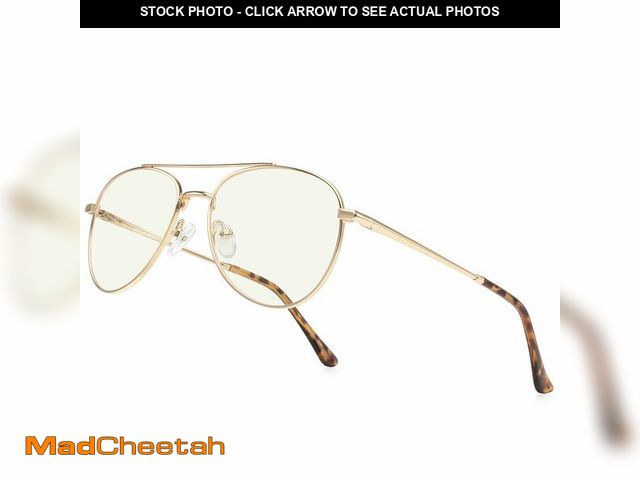 Lot 74-13953722 - RB.Pilot Blue Light Aviator Reading Glasses for men Women Metal Frame Spring Temple - UNUSED