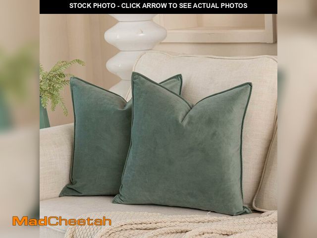 Lot 74-12973925 - JUSPURBET 28x28 Pillow Covers Set of 2 Decorative Throw Pillow Covers Case for Couch Sofa Bed Soft V...