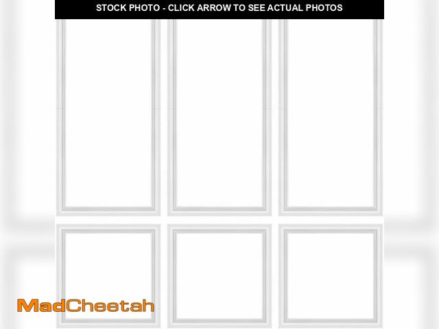 Lot 74-13835430 - 3 Set Peel and Stick Wall Molding Kit,Pre-Cut Wall Panels for Interior Wall Decor,Premade Wainscotin...