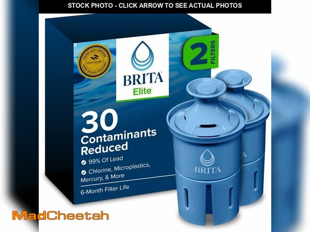 Lot 74-14206999 - Brita Elite Water Filter Replacements for Pitchers and Dispensers, BPA-Free, Reduces 99% of Lead, La...
