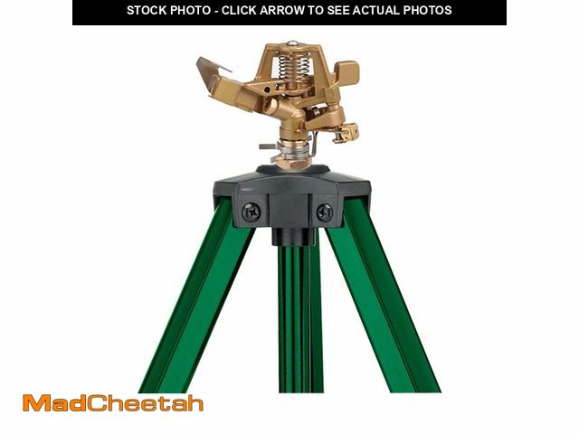 Lot 74-13040640 - Orbit 56667Z Tripod Lawn Zinc Impact Sprinkler - 360 Degree Rotating Sprinkler - UNUSED