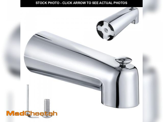 Lot 74-12435606 - Enhon 7 Inch Slip on Tub Spout with Diverter, Compatible with Moen 3839/Moen 3853, Bathtub Diverter ...