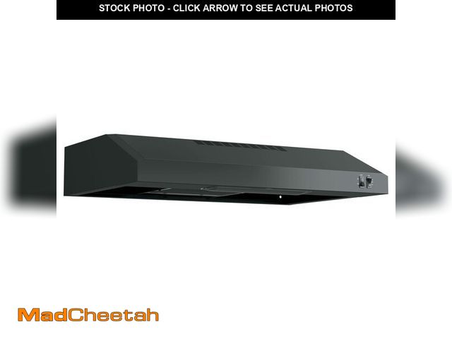 Lot 74-13286693 - GE Under Cabinet Range Hood | 30 Inch Kitchen Exhaust Fan with 2 Speeds, Cooktop Lighting &amp; Incl...