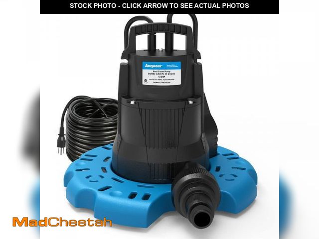 Lot 74-12110794 - Acquaer 1/4 HP Automatic Swimming Pool Cover Pump, 2250 GPH Submersible Sump Pump with 3/4Ã¢â¬Â Ch...