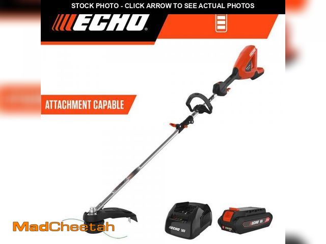 Lot 74-12364080 - ECHO 56V Brushless Cordless Battery Attachment Capable 16 in. String Trimmer w/ Speed-Feed Head and ...
