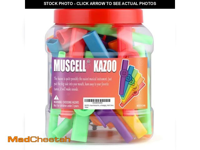 Lot 74-14062583 - MUSCELL 36PCS Plastic Kazoo Bulk - Multi Colors, Party Favors, Operation Christmas Child Bulk Items,...