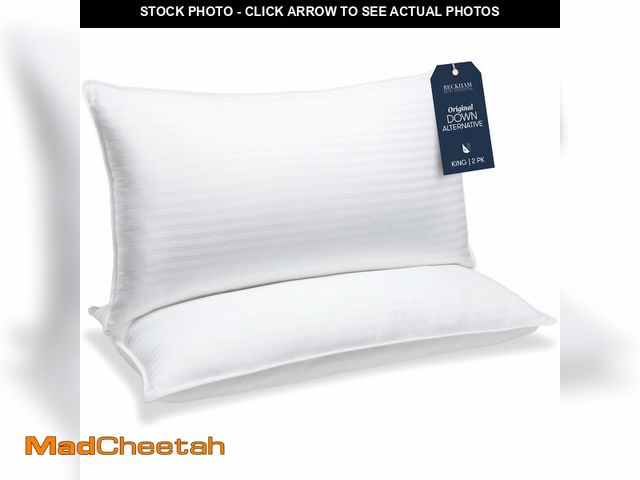 Lot 74-12969804 - Beckham Hotel Collection Bed Pillows King Size Set of 2 - Down Alternative Pillow for Back, Stomach ...