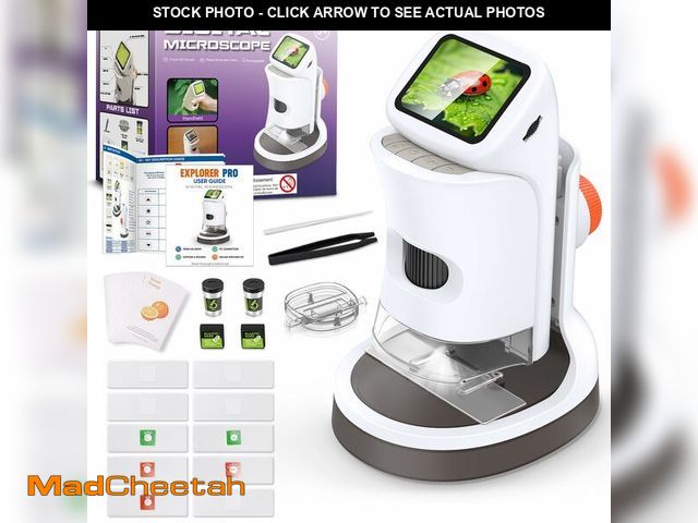 Lot 74-14428130 - Kids Digital Microscope 1000X 1080P with Screen | Handheld Pocket Microscope for Kids 5-12, Portable...