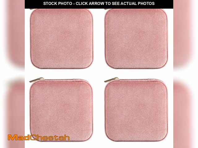 Lot 74-13967618 - ZPROW Plush Velvet Travel Jewelry Case, Travel Jewelry Organizer, Jewelry Travel Case, Travel Jewelr...