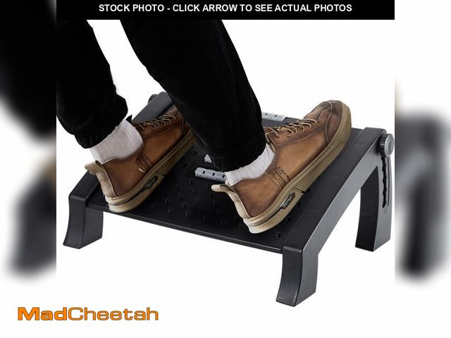 Lot 74-13567372 - CasaZenith Foot Rest, Six Heights Adjustable Foot Rest for Under Desk at Work, Ergonomic Foot Stool ...