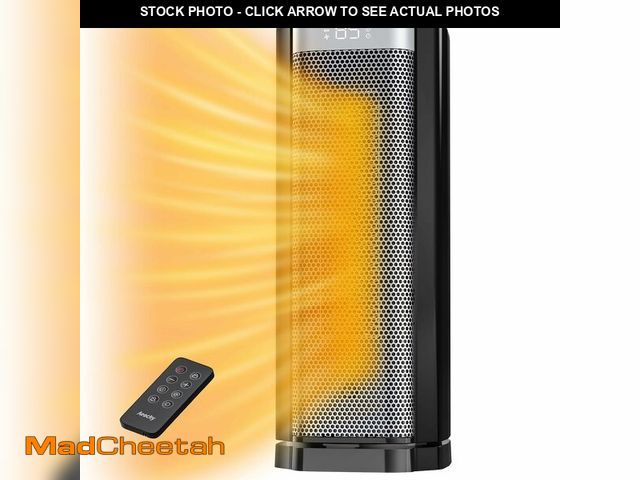 Lot 74-13539468 - 3rd-Gen AEOCKY Space Heater with AI Thermostat, 1500W PTC Electric Heaters for Indoor Use With Remot...