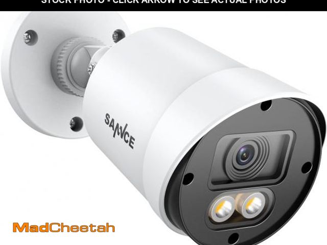 Lot 74-12331373 - SANNCE Full Color Night Vision 1080P TVI Bullet Wired Security Camera,2 Warm Lights, IP66 Weatherpro...