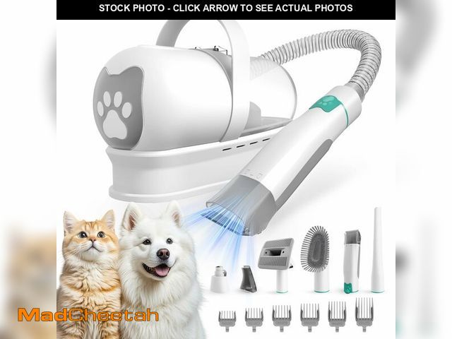 Lot 74-14330621 - 8VR Dog Grooming Kit, Pet Grooming Vacuum with Pet Clipper Nail Grinder, Dog Hair Vacuum with 6 Pet ...