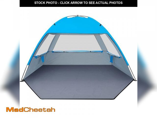 Lot 74-12216267 - Gorich Beach Shade Tent for 4-5 Person with UPF 50+ UV Protection, Portable Sun Shelter Canopy, Ligh...