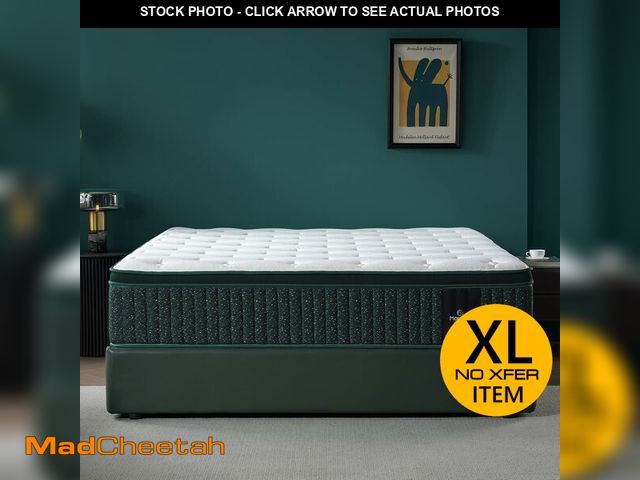 Lot 74-13580183 - 12 Inch King Hybrid Mattress in a Box Ã¢â¬â Medium Firm Support with Cooling Gel Memory Foam &amp...