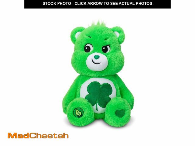 Lot 74-12434162 - Care Bears 14" Good Luck Bear Plushie - Medium Size - Green Plush for Ages 4+ Ã¢â¬â Perfect Stuff...