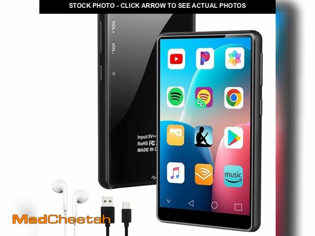 Lot 74-13627985 - MP3 Player with Bluetooth and WiFi, 4" Touch Screen Music Player with Spotify, Play Store, Pandora, ...