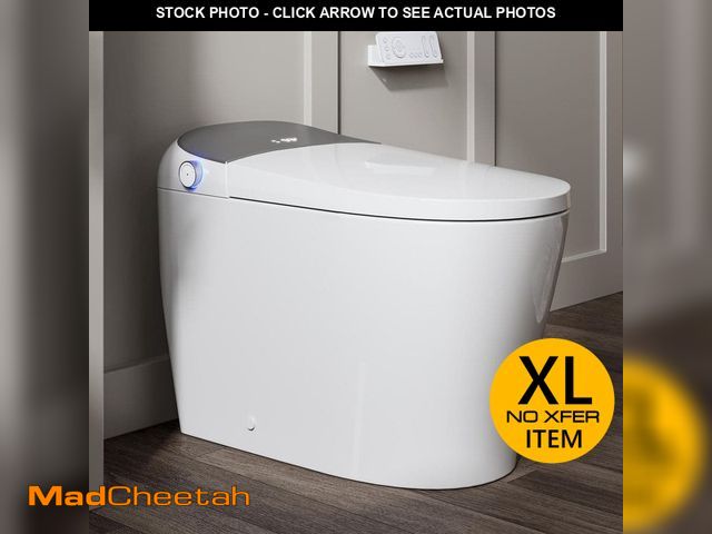 Lot 74-14448132 - HOROW Tankless Elongated Smart Toilet Bidet in White with Auto Flush, Heated Seat, Warm Air Dryer, B...