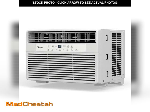 Lot 74-14352342 - Midea - 8,000 BTU 115V Smart Window Air Conditioner with Comfort Sense Remote, up to 350 Sq. ft., MA...