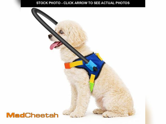 Lot 74-14210760 - LetPetRun Blind Dog Halo Harness, Adjustable Blind Dog Collar with Protective Ring, Safe Walking Aid...