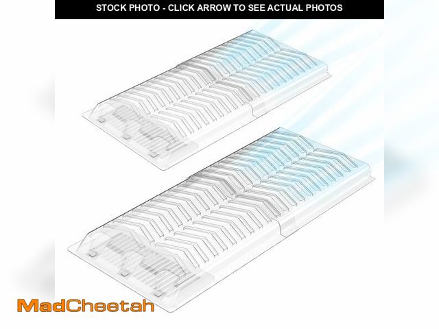 Lot 74-14303543 - Vent Extender for Under Furniture-2 Pack,Vent Deflectors for Home Floor,1.5mm Thick Premium Material...