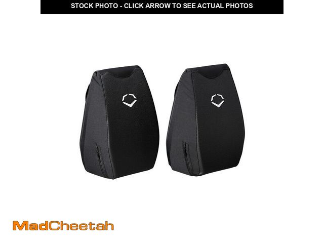 Lot 74-12711662 - EvoShield Catcher's Knee Blocks Black - USED