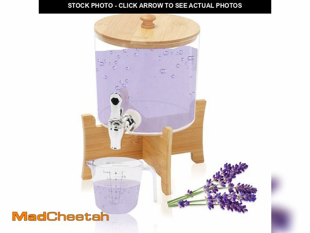 Lot 74-12449533 - 2.5L Laundry Detergent Dispenser,Liquid Fabric Softener Dispenser with Tap,Jars Laundry Containers f...