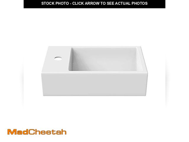 Lot 74-14262099 - Swiss Madison Colmer 18 in. W Ceramic Vanity Top in White Glossy - UNUSED