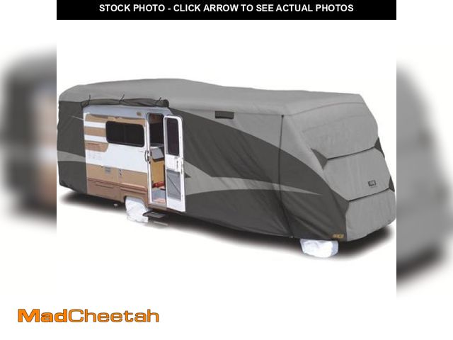 Lot 74-12336161 - ADCO 52843 Designer Series SFS Aqua Shed Class C RV Cover - 23 1  - 26   Gray - UNUSED