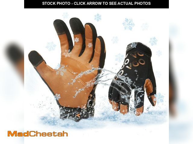 Lot 74-12979389 - Vgo... 1-Pair -4? or above 3M Thinsulate C100 Winter Warm Waterproof Light Duty Mechanic Glove, High...
