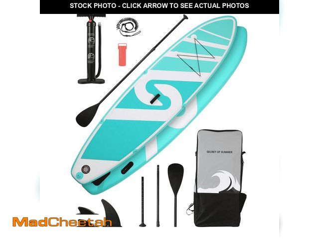 Lot 74-12549754 - (MISSING HARDWARE ) Naipo Inflatable Paddle Board 10FT Stand up Paddle Board 10' SUP 6 in.Thick Boar...