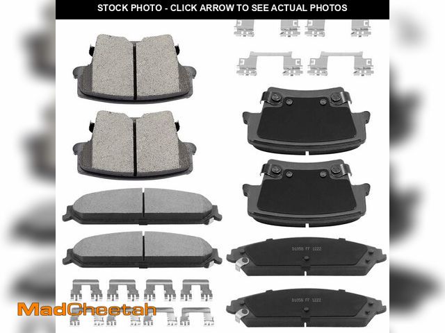 Lot 74-12977326 - RotoForce D1058 D1057 Front &amp; Rear Ceramic Brake Pads Set Fit for For Chrysler 300 2005-2019 For...