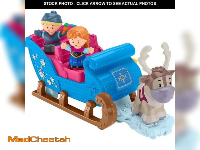 Lot 74-12700671 - Fisher-Price Little People Toddler Toy Disney Frozen KristoffÃ¢â¬â¢s Sleigh Vehicle with Character...