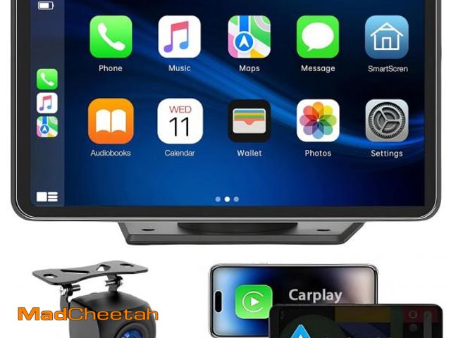 Lot 74-11549992 - for Apple Carplay Wireless Portable 7" Touchscreen Car Stereo Voice Control with Apple Car Play &amp...