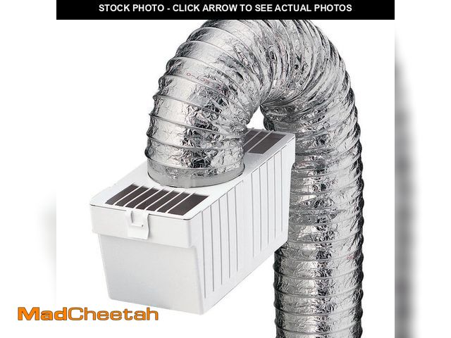 Lot 74-14357602 - (MISSING COVER) Everbilt 4 ft. Indoor Dryer Vent Transition Kit for 4 in. dia Duct, with Plastic Lin...