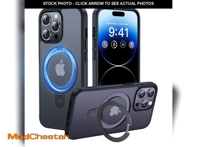 Lot 74-12710393 - CASEKOO Designed for iPhone 14 Pro Case with Magnetic Invisible Stand [Military Drop Protection] [Co...